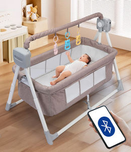 Cuna de Lujo Mastela, Silla Mecedora Eléctrica para Bebés, Columpio y Balanceador Cómodo para Recién Nacidos, Cama Mecedora con Control Remoto - Product Image 5