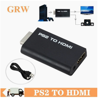 Convertisseur PS2 vers HD avec adaptateur audio/vidéo, adaptateur vidéo PS2 vers HDTV, interface de console de jeu.