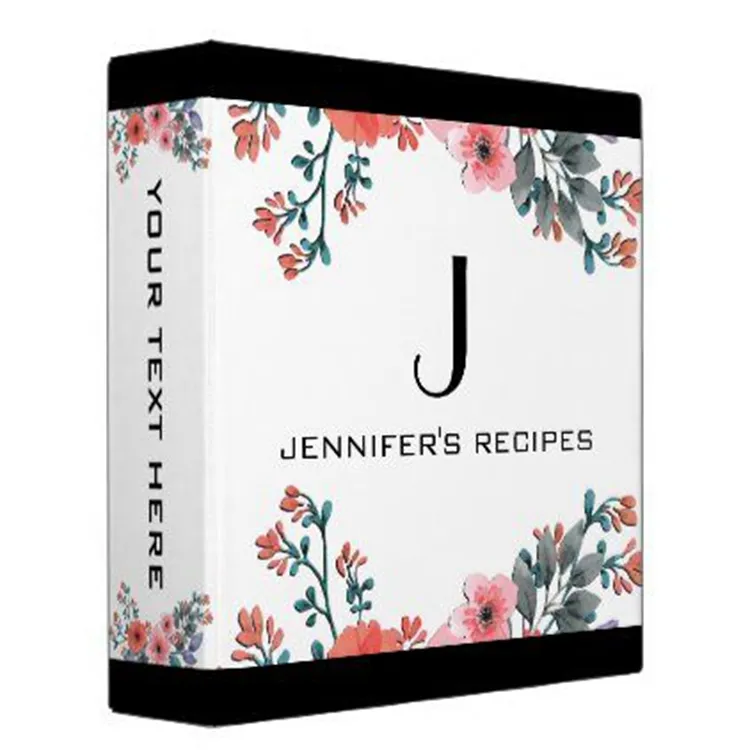 Rezept Binder 3 Loch Ring 3 Ring 4 Ring Binder Rezept karte Kunststoff Seitens chutz 3 Loch 2 Taschen Datei Ordner Produkt