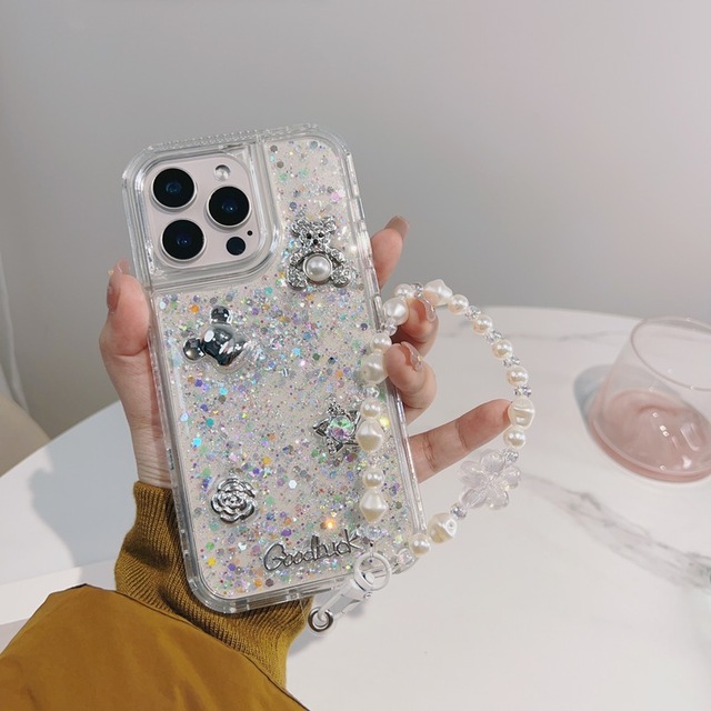 Wholesale Price 3 in 1 With Bling Chain 3D Doll Shockproof Mobile Phone case for SAM S25 Edge