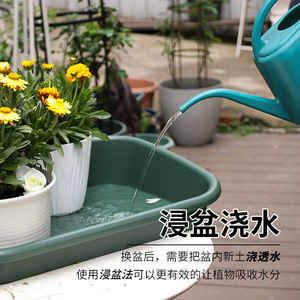 Plateau de jardin multifonctionnel rectangulaire en plastique imperméable pour le changement de terreau des plantes succulentes, idéal pour la cour et le balcon - Product Image 4