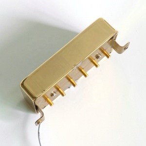 Pickup <span class=keywords><strong>per</strong></span> <span class=keywords><strong>Chitarra</strong></span> Elettrica Donlis Alnico 5 Magnetico, Copertura Dorata Aperta, Dimensioni Humbucker LP con Metallo - Product Image 3