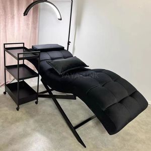 Gran oferta, salón de belleza simple, cama de spa facial con pestañas curvas, mesa de masaje reclinable en forma de <span class=keywords><strong>S</strong></span> ajustable, cama - Product Image 6