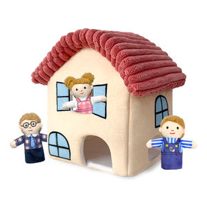 Jouet d'animal en peluche de marionnette de doigt de série de famille noire faite sur commande de haute qualité pour la représentation dramatique - Product Image 3