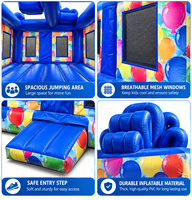 Château gonflable commercial Ceyu en PVC coloré pour enfants, idéal pour les anniversaires, les fêtes foraines et la location événementielle
