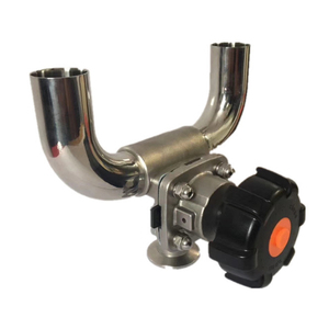 Thép Không Gỉ 316 Vệ Sinh Thực Phẩm Dược Phẩm Máy Nước Tinh Khiết 3 Way Tri Clamped <span class=keywords><strong>U</strong></span> Loại Màng Van - Product Image 3