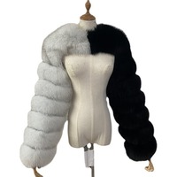 Automne hiver garder au chaud fausse fourrure haussement d'épaules haut pour les femmes grande taille épaisse fausse fourrure Ong manches haut court