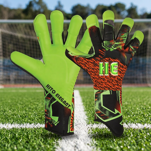 Gants de gardien de but de football professionnels avec une forte adhérence, protection des doigts et sangle de poignet réglable antidérapante, confortables - Product Image 3