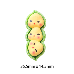 Prix de gros Lovely Faux pois de maïs cacahuète Design Flatback Cabochon en résine <span class=keywords><strong>Craft</strong></span> - Product Image 5