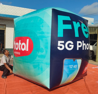 Ballon cube gonflable personnalisé géant pour défilés et événements – Matériau PVC durable et étanche