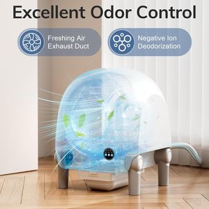 Elecpet caixa de areia para gatos inteligente auto - limpante, controlada pelo aplicativo Tuya, com video, controle de odor, <span class=keywords><strong>70L</strong></span> - Product Image 4