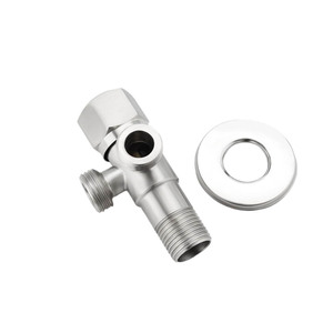<span class=keywords><strong>Robinet</strong></span> d'arrêt <span class=keywords><strong>double</strong></span> angle en acier inoxydable 1/2 SS 1 entrée 2 sorties - pour machine à laver, toilettes, chauffe-eau - Product Image 5