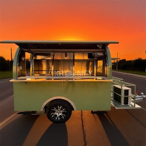 2025 restaurante móvil al aire libre cocina camión de comida café coche camión de hielo carros remolques de comida - Product Image 5