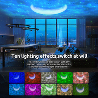 Projecteur LED UFO, lampe, haut-parleur Bluetooth, projecteur de ciel étoilé, cadeau pour enfant, veilleuse de plafond, télécommande, projecteur d'aurore et de galaxie