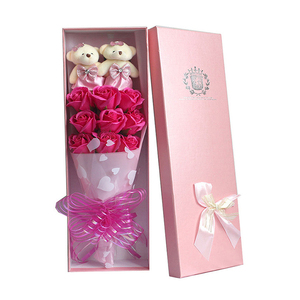 Ramo de Rosas de Alta Calidad para el Día de la Madre, Caja de Regalo con Oso de Rosas Rojas para el Día de San Valentín - Product Image 3