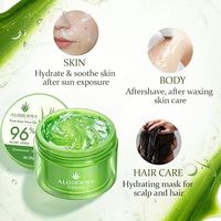 Gel hydratant pour le visage et le corps à l'aloe vera 100% biologique, pour femmes, tous types de peau, fabrication OEM/ODM directe d'usine, à base de plantes naturelles