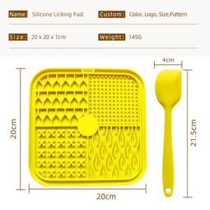 20 x 20 mm Leckmatte für Haustiere, Silikon-Futternapf für Hunde, Leckmatte für Hunde, Leckball, 100 % BPA-frei - Product Image 4