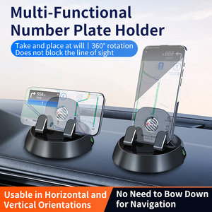 Supporto per <span class=keywords><strong>Targa</strong></span> <span class=keywords><strong>Auto</strong></span> BAVISS in ABS Stabile con Rotazione a 360 Gradi, Design Portatile che Nasconde Istantaneamente la <span class=keywords><strong>Targa</strong></span> - Product Image 3