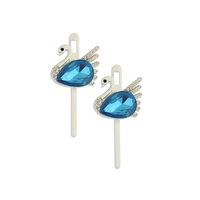 Vente en gros de boucles de chaussures en forme de cygne en métal lisse pour femmes accessoires de chaussures en alliage de zinc accessoires de boucle de chaussure