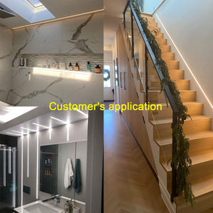 Profilé LED en aluminium 6063 encastré sans cadre, personnalisé, pour pose en saillie, extrusion d'aluminium pour bande LED - Product Image 4