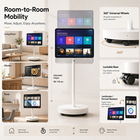 Pantalla Inteligente Portátil Personalizada con Soporte Rodante y Pantalla Táctil para Entretenimiento en el Hogar, Reuniones de Negocios y Educación