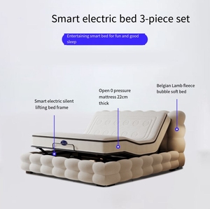 Minimalist Chiropractic <strong>Bed</strong> Adjustable <strong>Backrest</strong> <strong>Bed</strong> Frame <strong>for</strong> Electric Adjustable Queen Size Puff <strong>Beds</strong> - Product Image 4