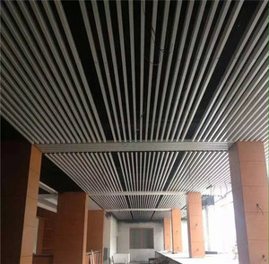 Panneau de plafond suspendu en aluminium, revêtement mural métallique intérieur pour hall d'accueil de bureau - Product Image 6