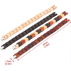 Pulsera de madera hecha a mano para hombre, elegante y Natural, pulsera de madera - Product Image 3