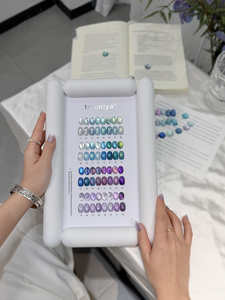 ชุดสีทาเล็บแมวอาย 32 สี โทนสีน้ำเงินม่วง โมนาบลู สีสันสดใสพิเศษ สำหรับร้านทำเล็บ เจลแมวอายสีสันสดใส - Product Image 4