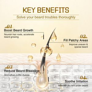 Huile à <span class=keywords><strong>barbe</strong></span> personnalisée avec logo pour hommes, huile <span class=keywords><strong>de</strong></span> jojoba et d'argan biologique, hydratante et lissante, huile essentielle pour l'entretien <span class=keywords><strong>de</strong></span> <span class=keywords><strong>la</strong></span> <span class=keywords><strong>barbe</strong></span> - Product Image 4