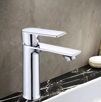 Robinet de lavabo de luxe à vente chaude, robinet de salle de bain et de douche de luxe à vente chaude, robinet de lavabo en acier inoxydable chromé