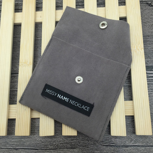 Manufactural Jewellery Dust Velvet <b>Envelop</b> Pouch with Button - Product Image 1