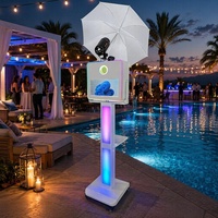Cabina de Fotos DSLR con Pantalla Táctil LCD de 15.6 Pulgadas para Bodas y Fiestas, con Soporte de Luz LED RGB