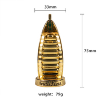 Custom Luxe Home Decor Sculptuur Burj Al Arab Home Accent Metal Dubai Oriëntatiepunt Iconische Gebouw Model Souvenir Geschenken