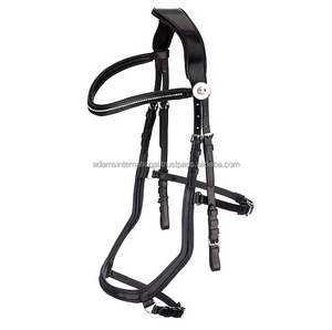 Bride anatomique de cheval en cuir de qualité supérieure de haute qualité bande de sourcils décorative équipement d'équitation directement du fabricant - Product Image 1