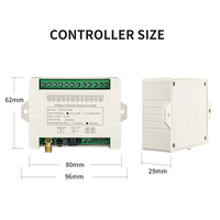 Interrupteur à distance RF 433 MHz DC 12V 24V 4CH, module récepteur de relais 10A avec émetteurs longue portée pour porte, lumière