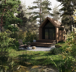 Casa Prefabbricata Modulare di Lusso CXYZ25-361 in Acciaio per <span class=keywords><strong>Campeggio</strong></span> Estivo, con Bagno, Stile Cottage per Hotel - Product Image 1