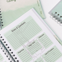 Ensemble cadeau de planificateur de gratitude quotidien A5 personnalisé, agenda, carnet avec reliure spirale