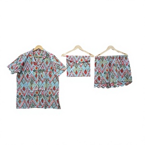 Beautiful Stylish Indian Handmade Cotton Kangura Pajama Set Digital <b>Printed</b> Breathable Vintage Short Night Wear Women Spring - Product Image 1