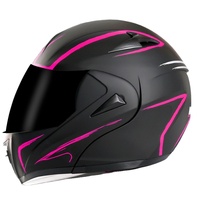 Casque de moto électrique VIRTUE pour le commerce extérieur, certifié DOT/ECE, double visière relevable, personnalisable