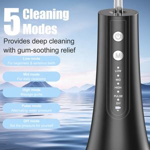 NINGJU Idropulsore Dentale Portatile Ricaricabile USB con Serbatoio da 500ml, Irrigatore Orale Intelligente con 5 Modalità, Elettrico per Uso Domestico - Product Image 2