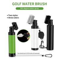 Brosse à eau de golf avec logo personnalisé Brosse de nettoyage de club de golf de grande capacité avec vaporisateur Cadeaux essentiels pour hommes