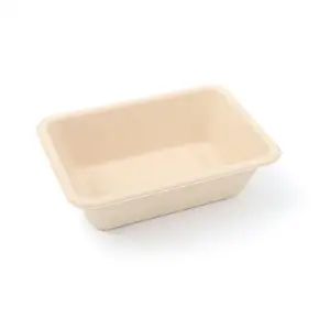 Eco Friendly Custom Disposable Dinnerware Set Cornstarch Lunch Box Biodegradable Takeaway 6 Inch Burger Box