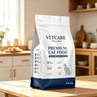 Sachet refermable à fermeture éclair personnalisé avec logo imprimé, écologique, de qualité alimentaire, recyclable, biodégradable, pour aliments pour animaux de compagnie