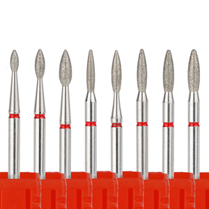 2.3*10Mm Ngọn Lửa Hình Dạng Kim Cương Pro Nail <span class=keywords><strong>Bit</strong></span> Chất Lượng Cao Làm Móng Tay Khoan Cho Phay Lớp Biểu Bì Sạch Điện Kim Cương Nail Khoan <span class=keywords><strong>Bit</strong></span> - Product Image 2