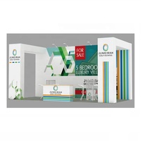 Stands d'exposition portables modulaires avec cadre en aluminium SEG et éclairage LED intégré pour salons professionnels