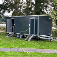 2025 remorque de toilette mobile de luxe standard australien grande salle de bain Offre Spéciale 10 stations toilettes portables avec un design moderne