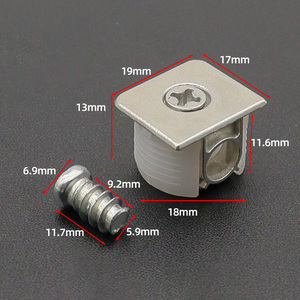 2026 Modern Bedroom & Hotel Use Glass Cabinet Shelf Support Holder <b>Removable</b> Hidden Connector Hardware - Product Image 4