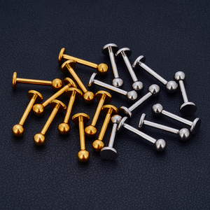 F136 G23 Titan Labret <span class=keywords><strong>Piercing</strong></span> Lip Nhẫn 16G Nội Bộ Chủ Đề Tai Tai Tai Helix Sụn Daith Stud Bông Tai <span class=keywords><strong>Piercing</strong></span> Đồ Trang Sức - Product Image 6
