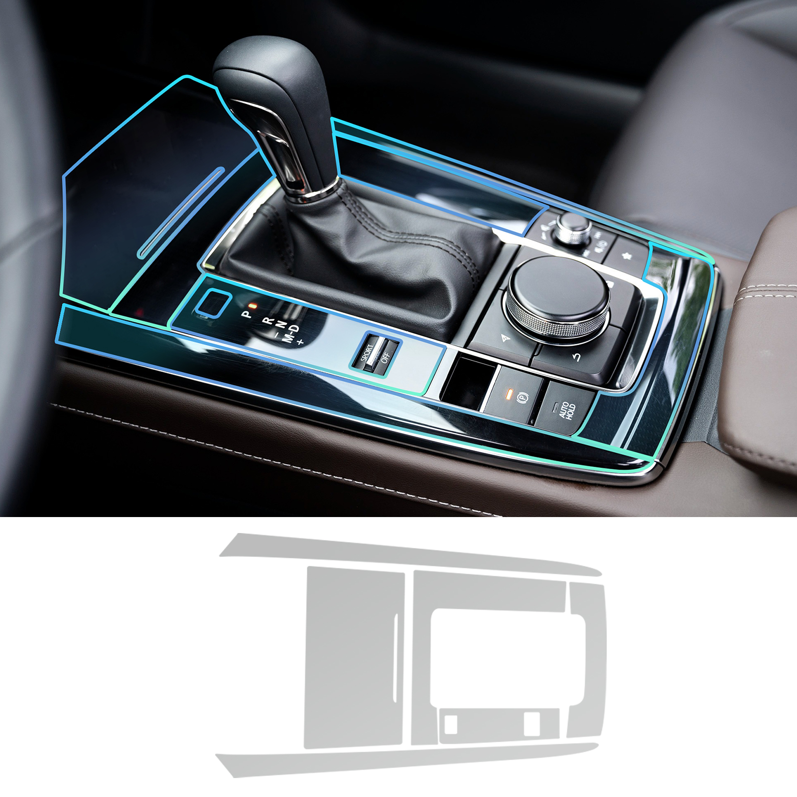 Film intérieur invisible pour voiture - Pour Mazda 3